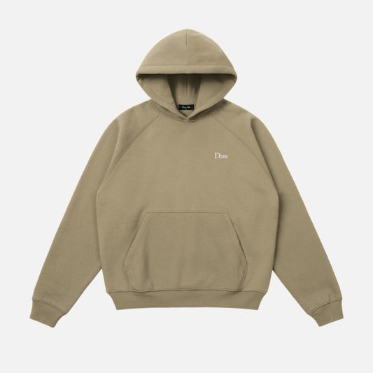 Dime | Classic Small Logo Heavyweight Hoodie - Military Olive