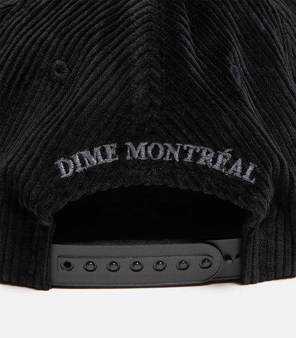 Dime | Cord Full Fit Hat - Black