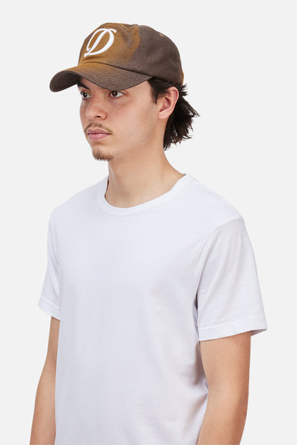 Dime | Cursive Denim Worker Cap - Brown Washed