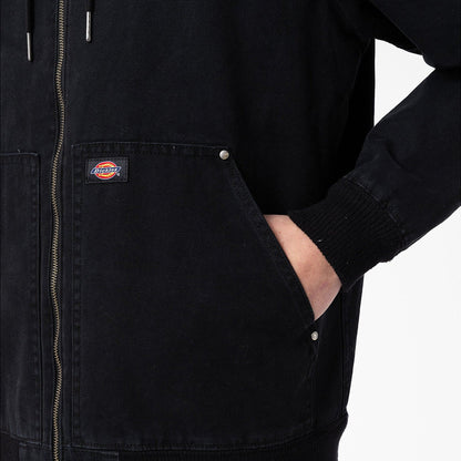 Dickies | Duck Canvas Hooded Bomber Jacket - Black