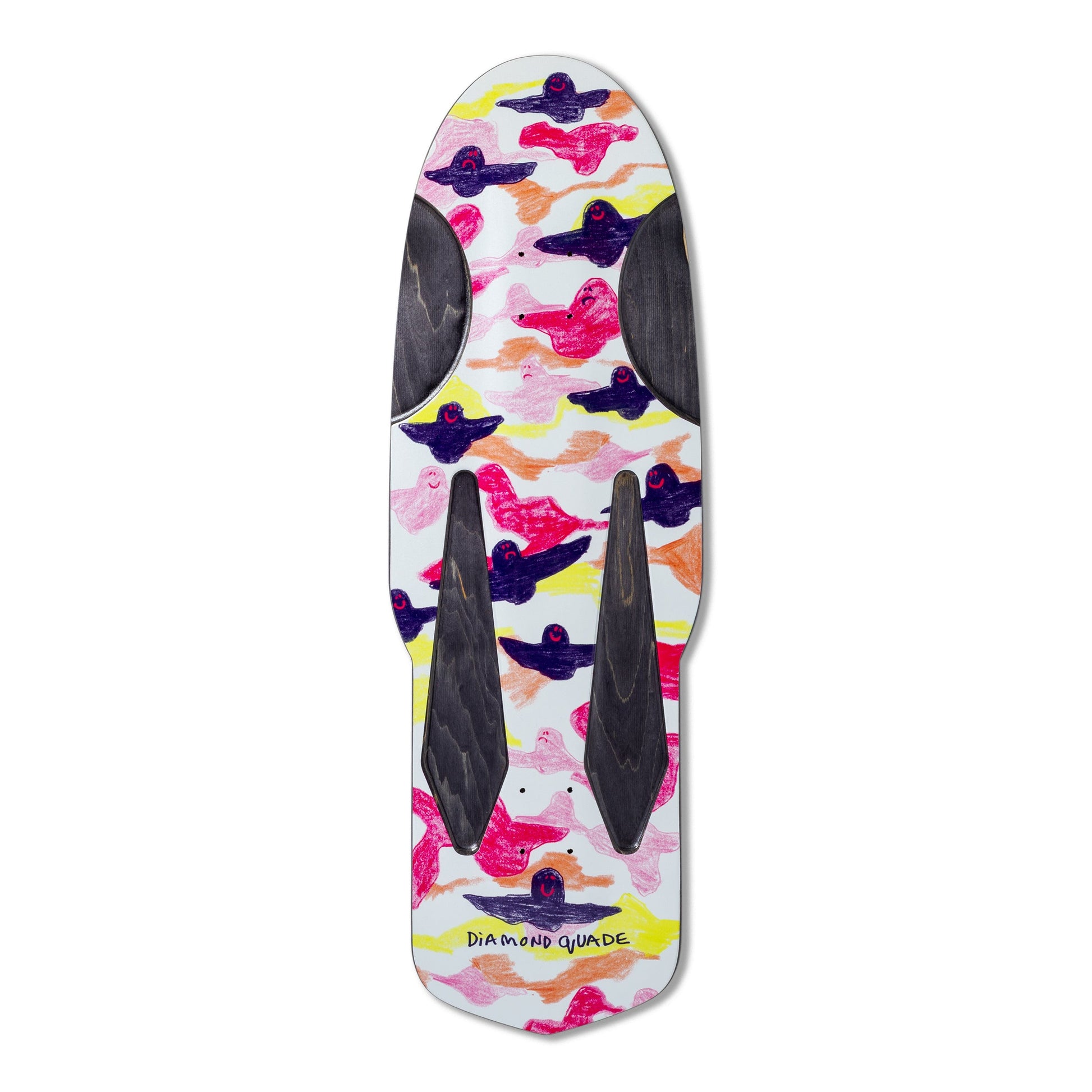 Colorful butterfly-patterned insole on a white background