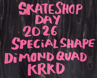 Krooked | 10.75" Diamond Quade Beamer Skateshop Day Skateboard Deck