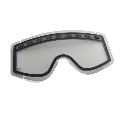 Clear goggles on a white background