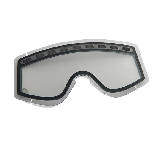 Clear goggles on a white background