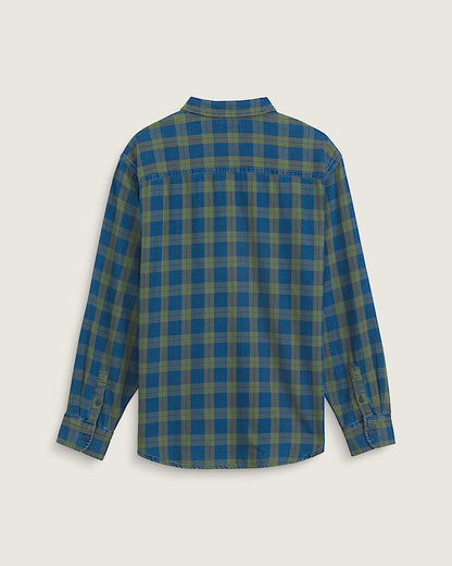 Vans | Lawson Solid Oxford Long Sleeve Button Down Shirt - Green Balsam/Vintage Indigo