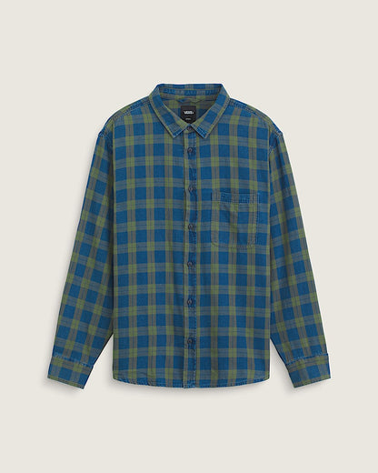 Vans | Lawson Solid Oxford Long Sleeve Button Down Shirt - Green Balsam/Vintage Indigo