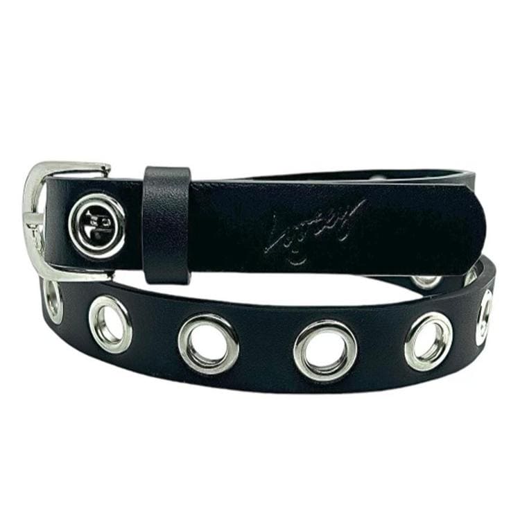 Loosey | Mini Grommet Hole Belt - Black