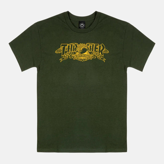 Thrasher | Anti-Hero Mag Banner Shirt - Forest Green