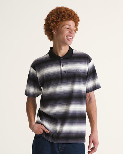 Vans | Molino Shadow Stripe Polo Shirt - Steel Shadow Gray