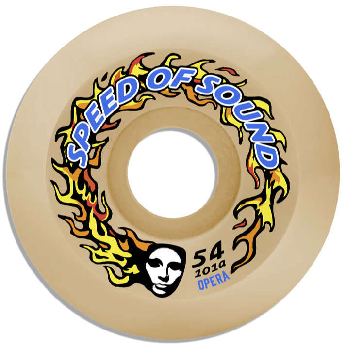 Opera | 54mm/101a Speed of Sound Fire Mask Hardline Conical Wheels - Off White