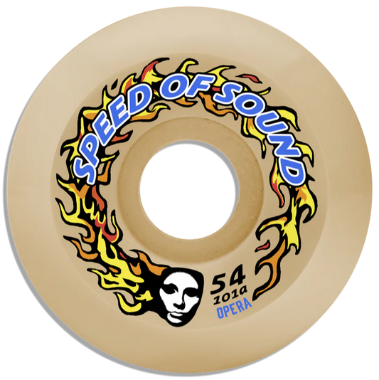 Opera | 54mm/101a Speed of Sound Fire Mask Hardline Conical Wheels - Off White