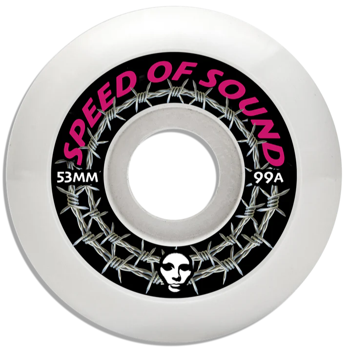 Opera | 53mm/99a Speed of Sound Barbwire Assymetrical Wheels - White
