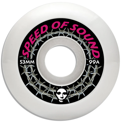 Opera | 53mm/99a Speed of Sound Barbwire Assymetrical Wheels - White
