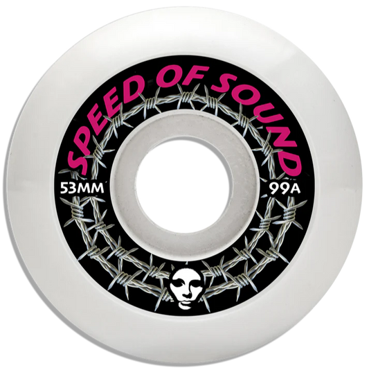 Opera | 53mm/99a Speed of Sound Barbwire Assymetrical Wheels - White