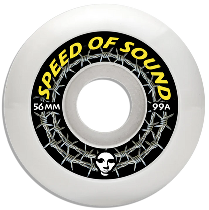 Opera | 56mm/99a Speed of Sound Barbwire Assymetrical Wheels - White