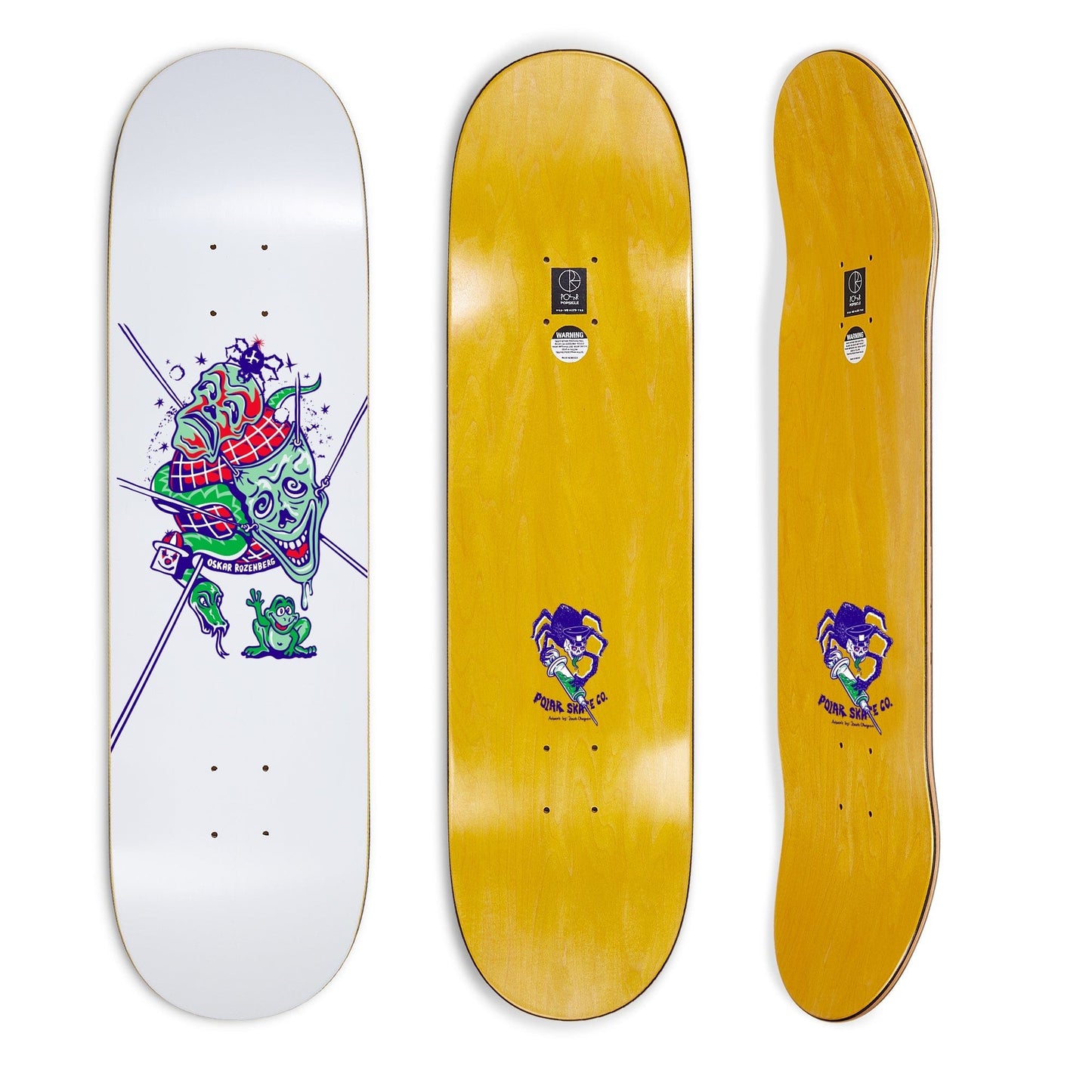 Polar | 8.125" Oskar The Mask Deck - White