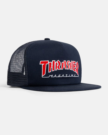 Thrasher | Outlined Trucker Hat - Navy