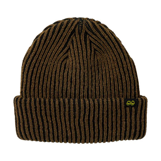 Krooked | Eyes Clip Cuff Beanie - Black/Brown