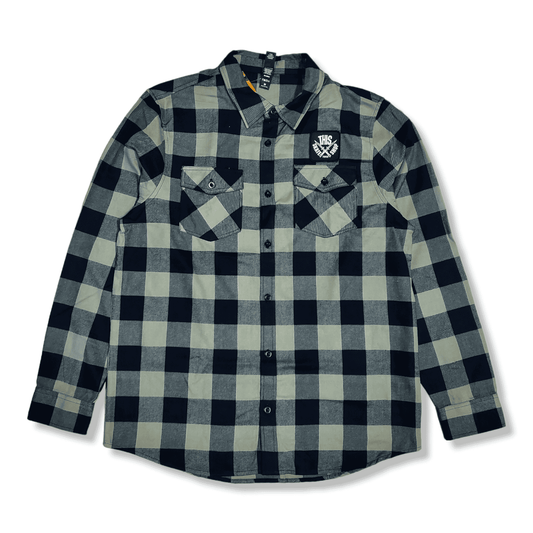 THIS | Patch Flannel - Olive/Black