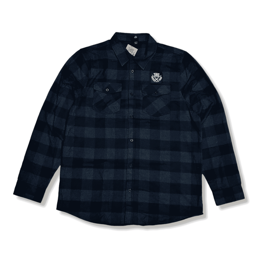 THIS | Patch Flannel - Charcoal/Black