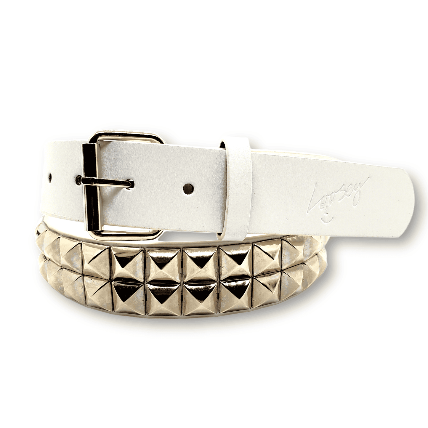 Loosey | Stud Finder Belt - White