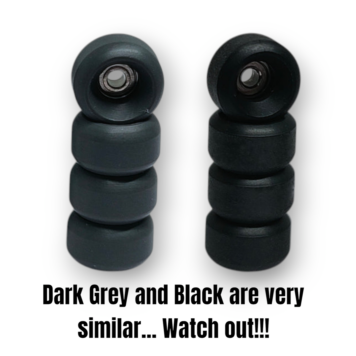 Leefai | 65D Pro Urethane Fingerboard Wheels - Dark Grey