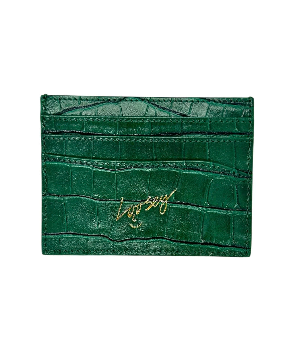 Loosey | Crock Skin Card Holder - Green