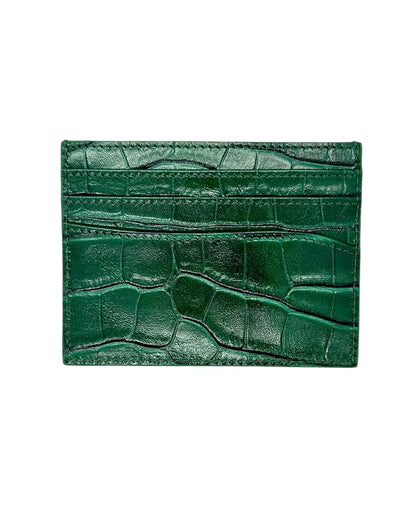 Loosey | Crock Skin Card Holder - Green