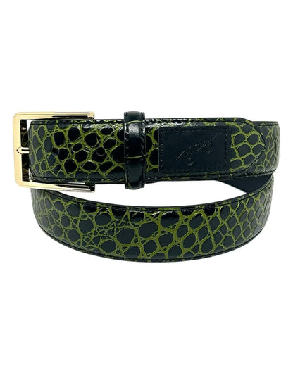 Loosey | Premium Reptile Skin Belt - Green