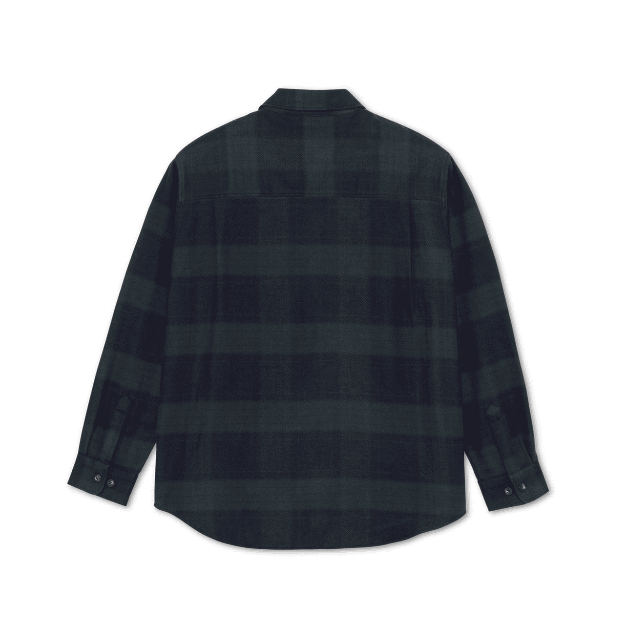 Polar | Mike Longsleeve Flannel Button Up Shirt - Navy/Teal
