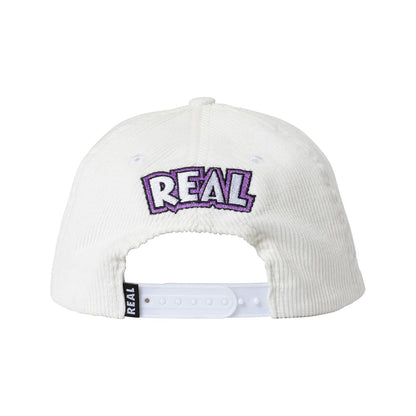 Comix Snapback Hat - Corduroy White