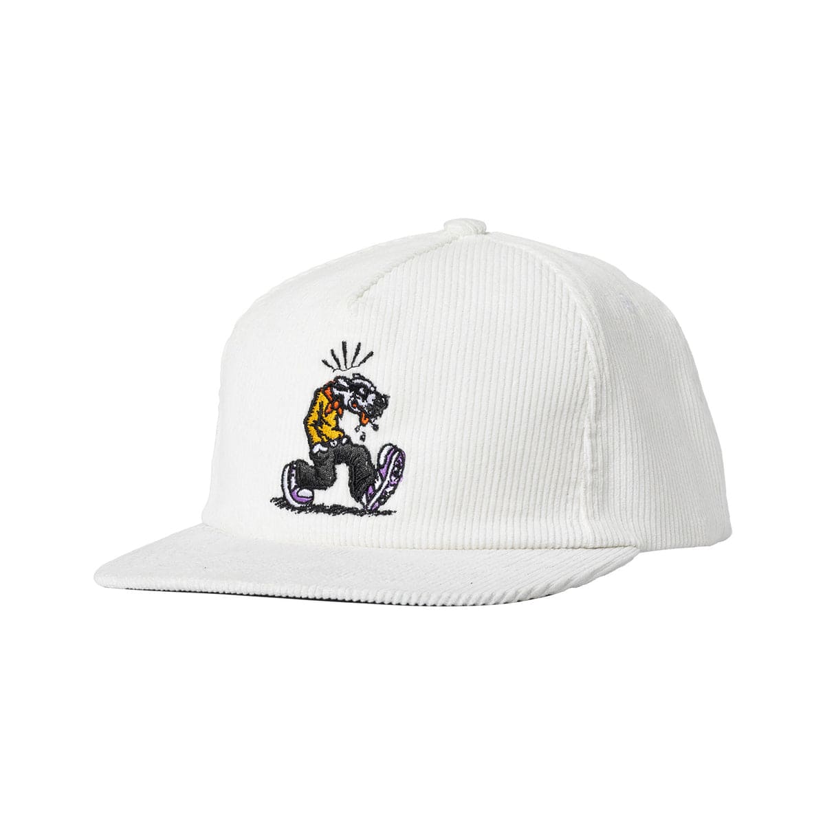 Comix Snapback Hat - Corduroy White