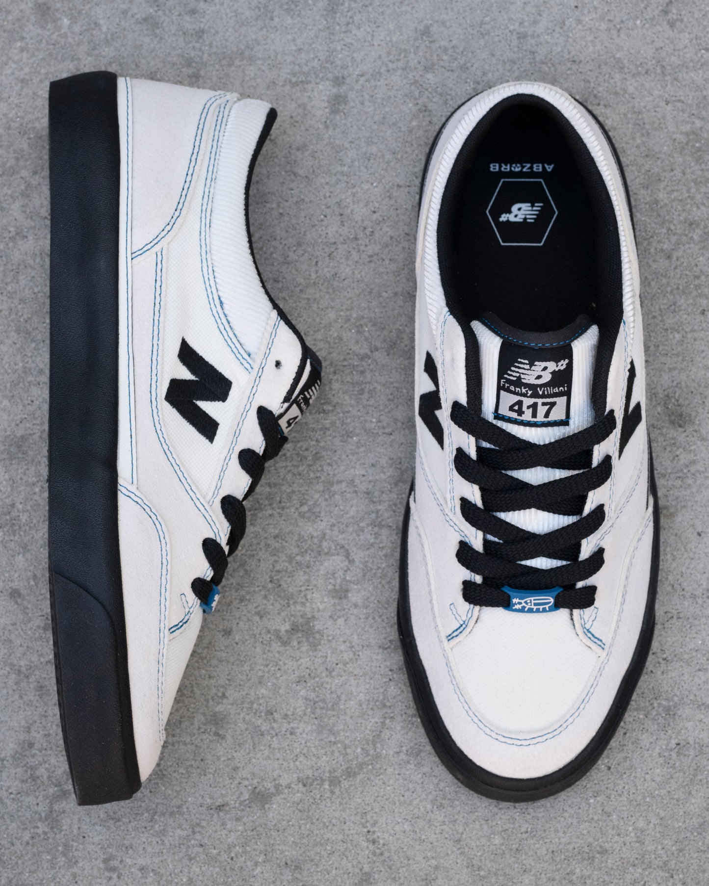 New Balance | Numeric Franky Villani 417 Low - White/Black/Blue