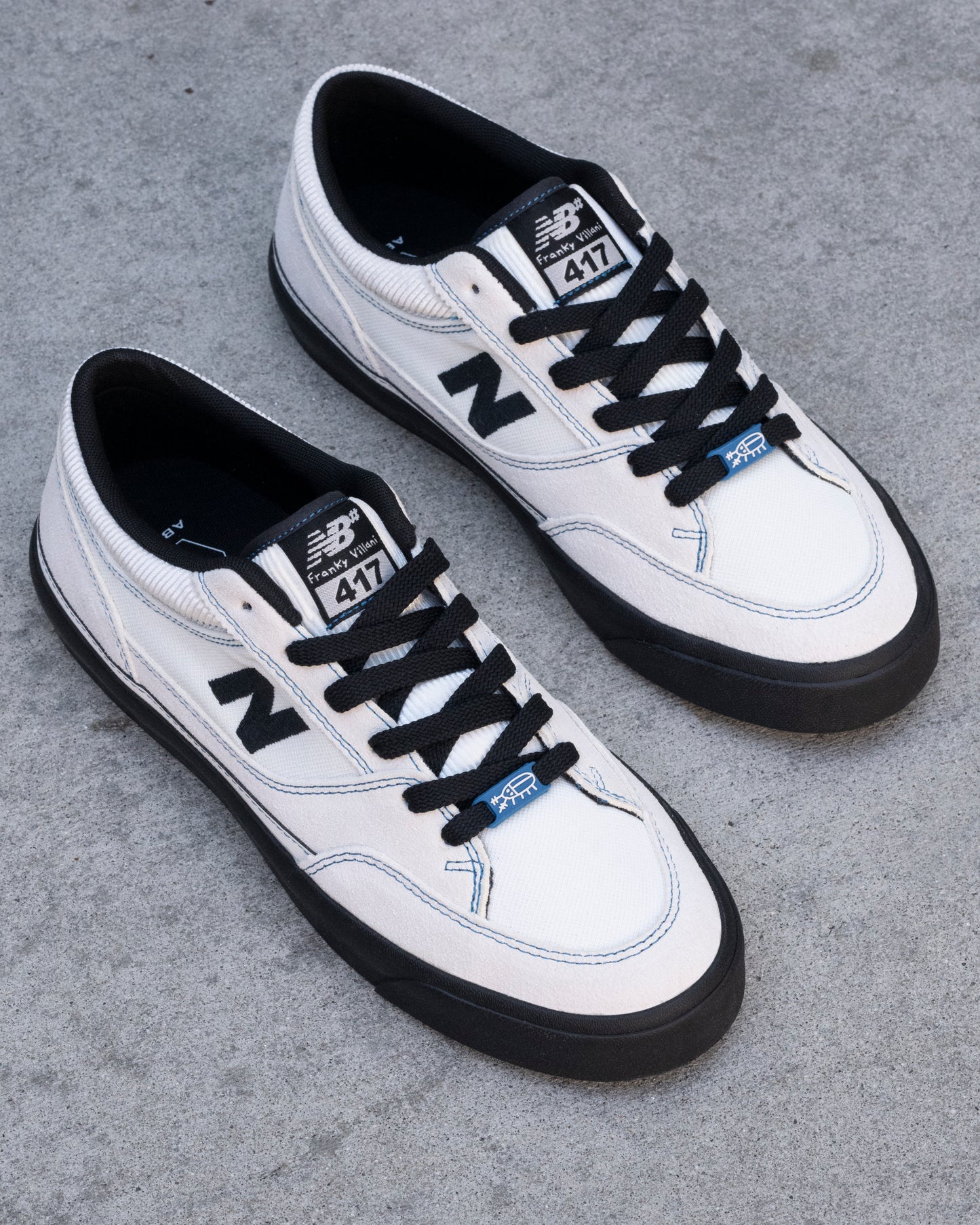 New Balance | Numeric Franky Villani 417 Low - White/Black/Blue