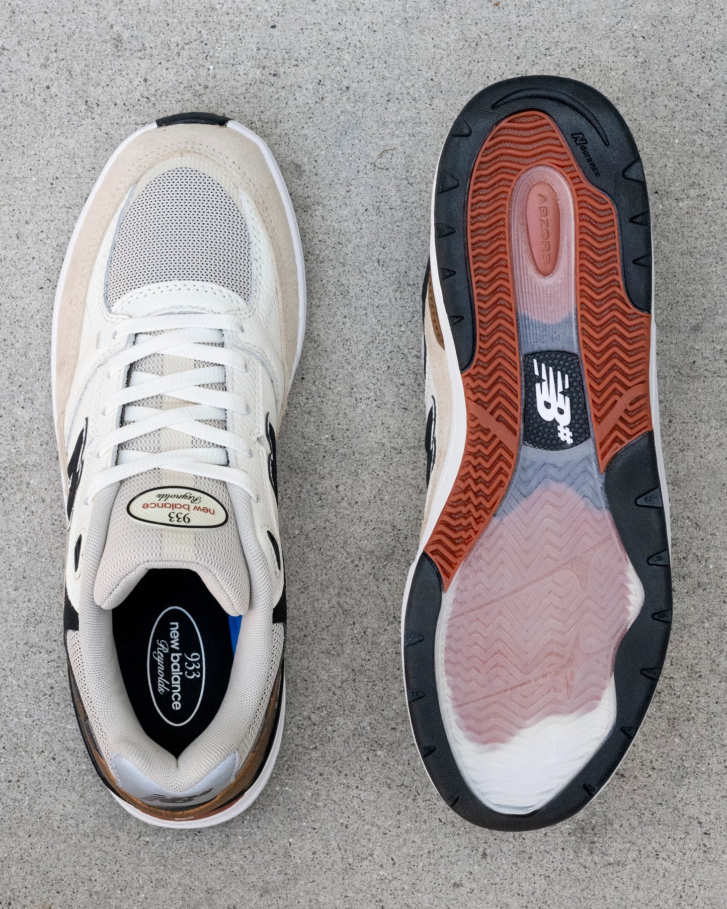 New Balance | Numeric Andrew Reynolds 933 - Brown/White - Quicksand/Seasalt (WIDE)