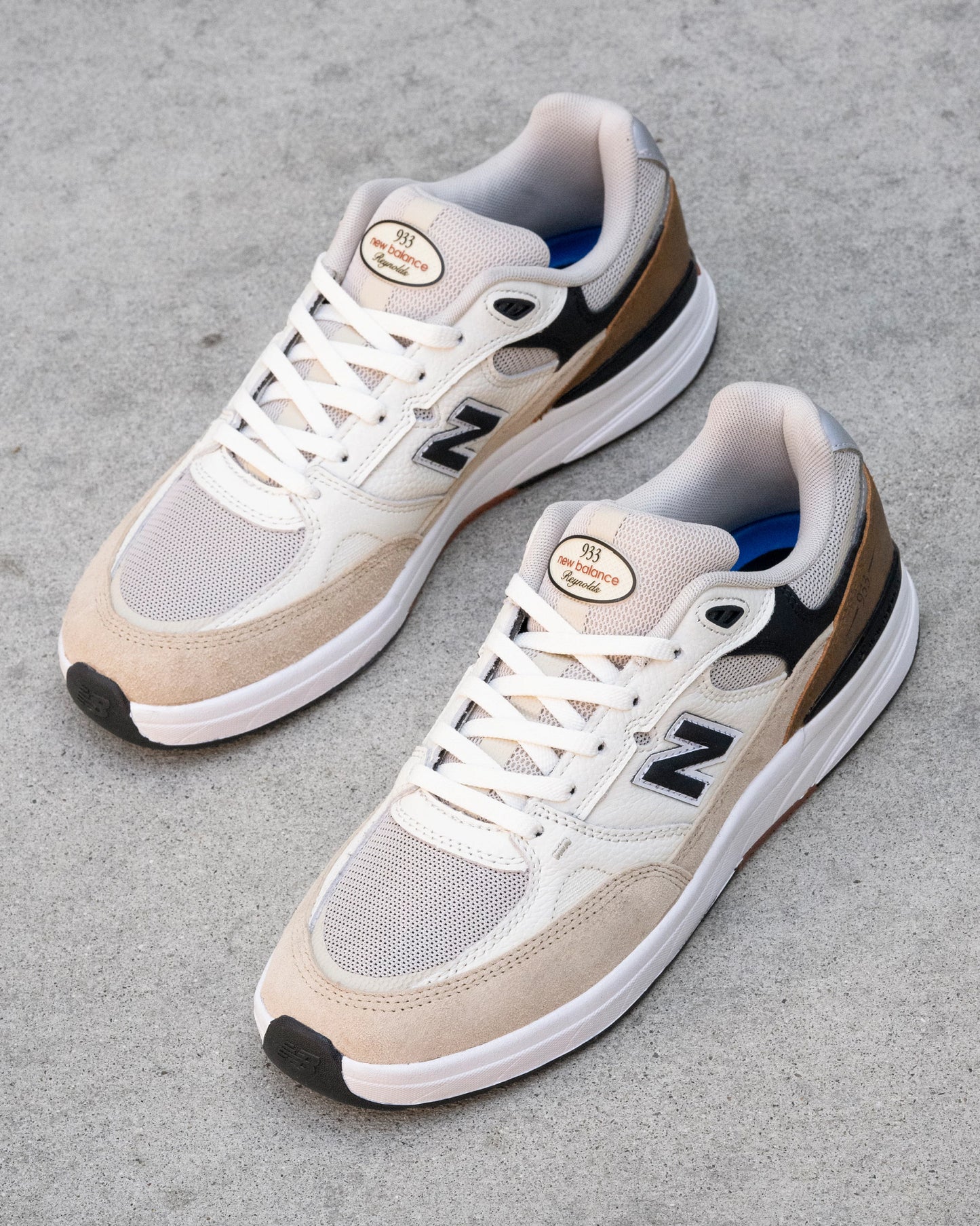 New Balance | Numeric Andrew Reynolds 933 - Brown/White - Quicksand/Seasalt (WIDE)