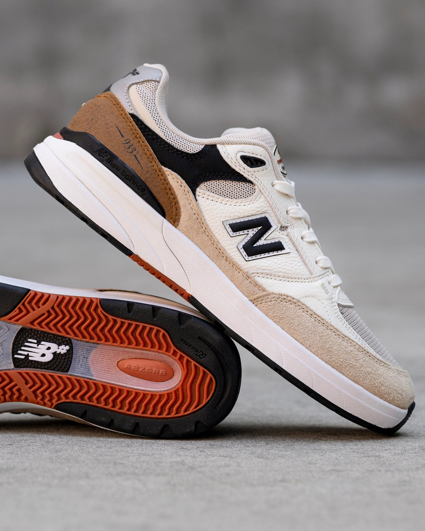New Balance | Numeric Andrew Reynolds 933 - Brown/White - Quicksand/Seasalt (WIDE)