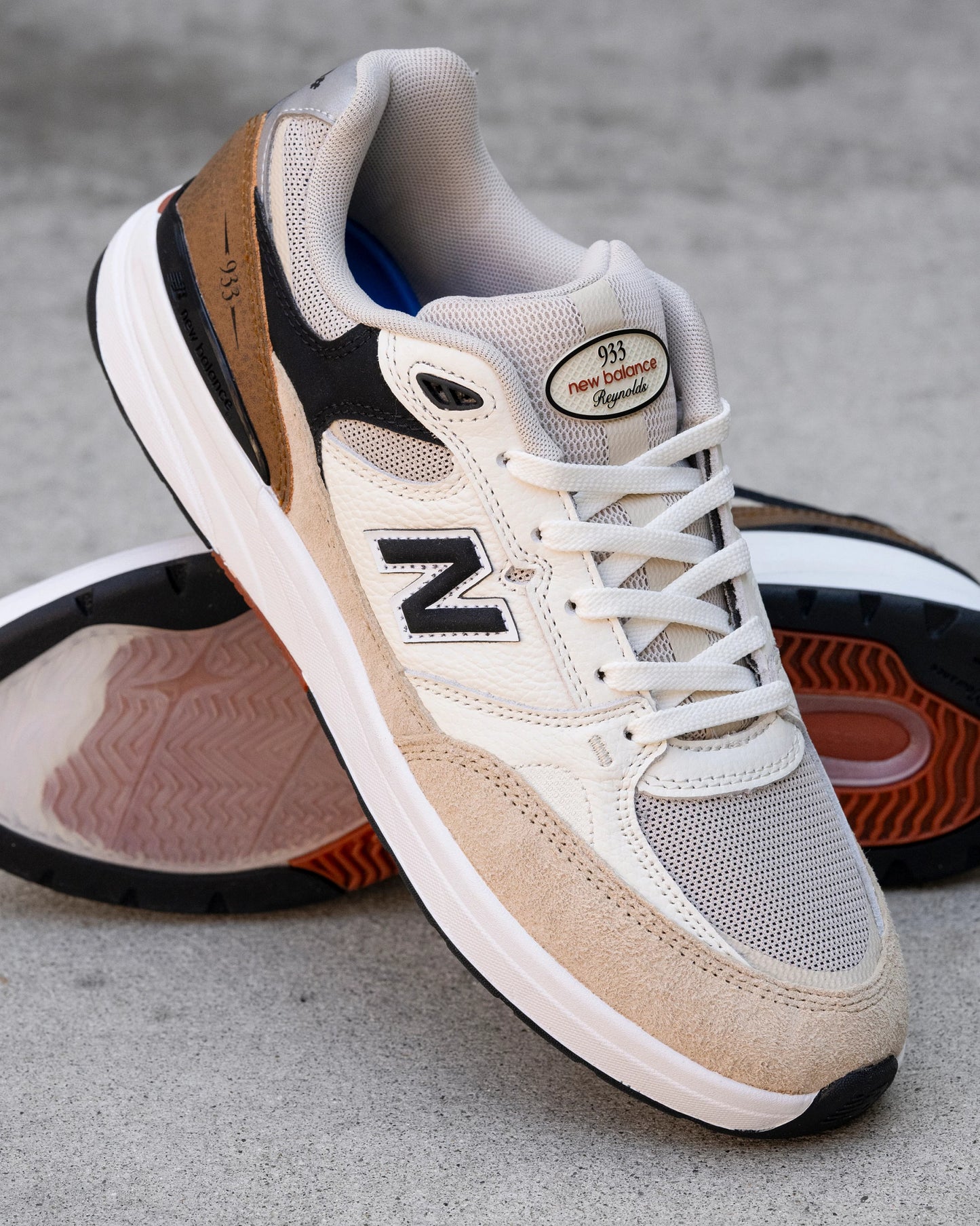 New Balance | Numeric Andrew Reynolds 933 - Brown/White - Quicksand/Seasalt (WIDE)