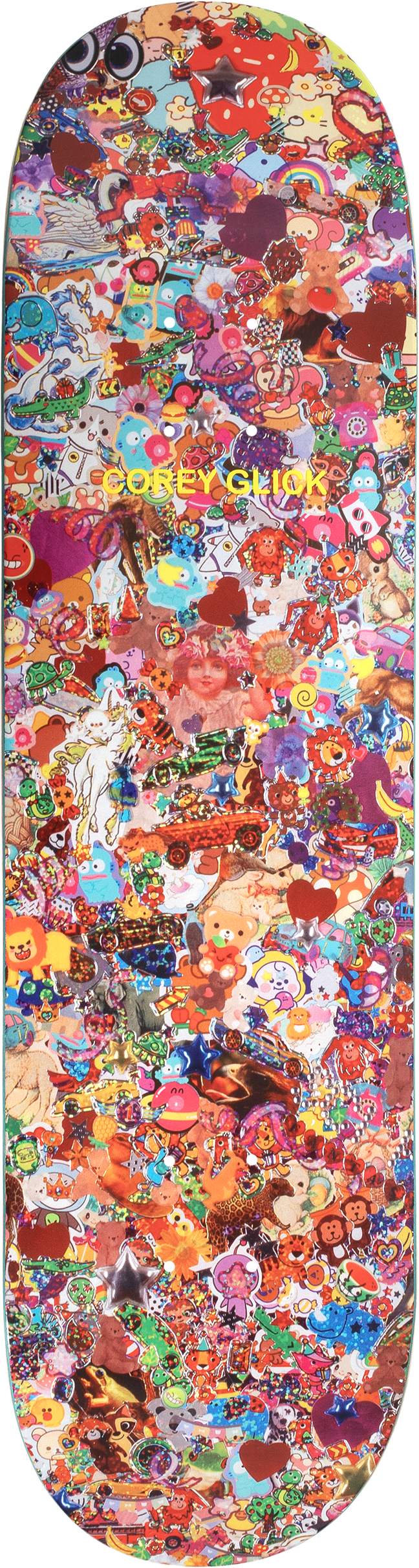 Sci-Fi Fantasy | 8.25” Corey Glick Sticker Collage Skateboard Deck