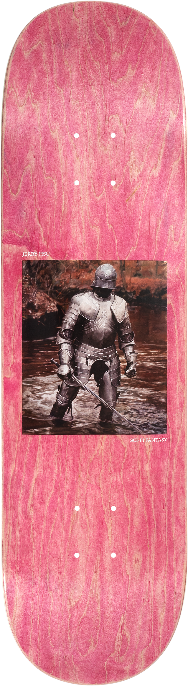 Sci-Fi Fantasy | 8.25” Jerry Hsu Knight Skateboard Deck (PURPLE WOOD)