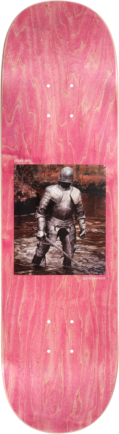Sci-Fi Fantasy | 8.25” Jerry Hsu Knight Skateboard Deck (PURPLE WOOD)