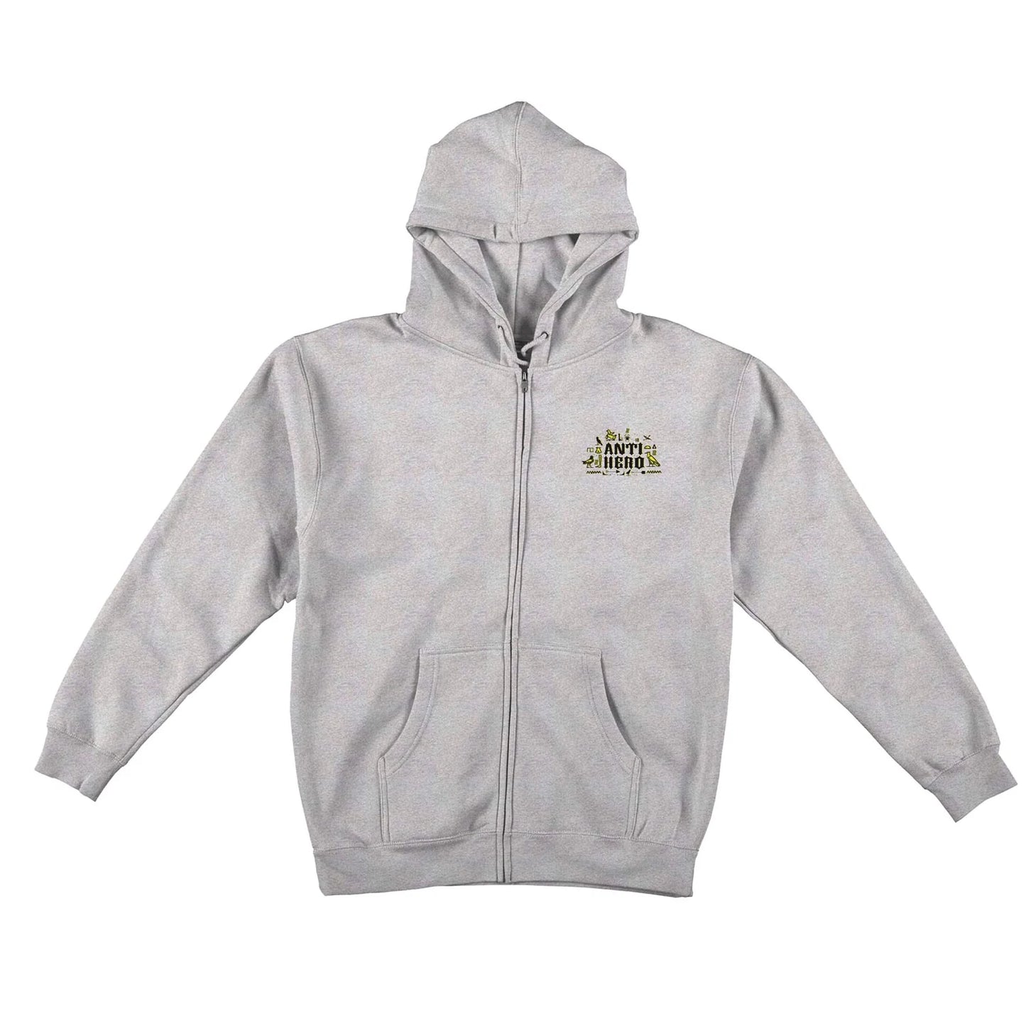 Anti-Hero | Anti-Heiro Zip Up Sweatshirt - Heather Grey