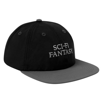 Sci-Fi Fantasy | Nylon Logo Hat - Black/Gray