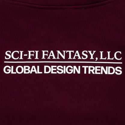 Sci-Fi Fantasy | Design Trends Zip Sweatshirt - Maroon