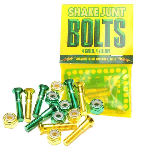 Shake Junt | 1" Phillips Hardware - 4 Green, 4 Yellow
