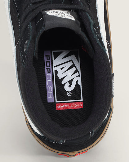 Vans | Skate Sk8-Hi Skateboarding Shoe - Black/Gum/White