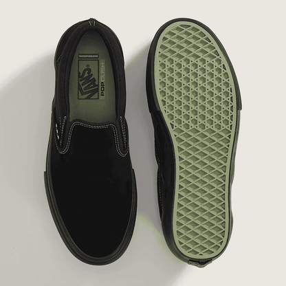 Vans | Skate Slip-On - Black/Black/Olive