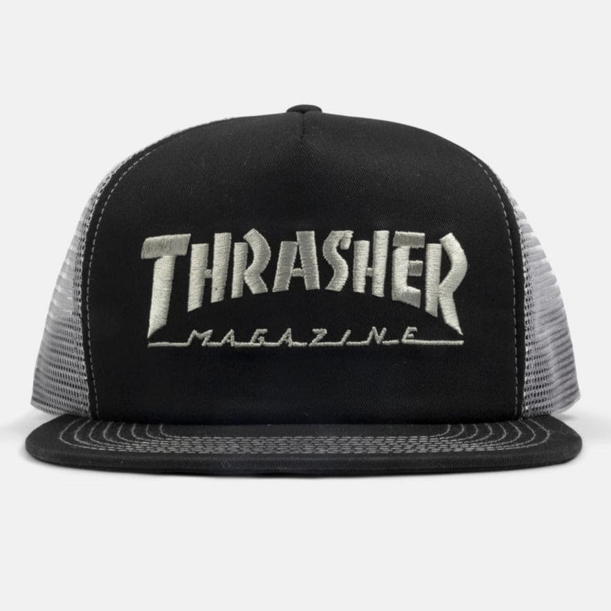 Thrasher | Mag Logo Trucker Hat - Black/Grey