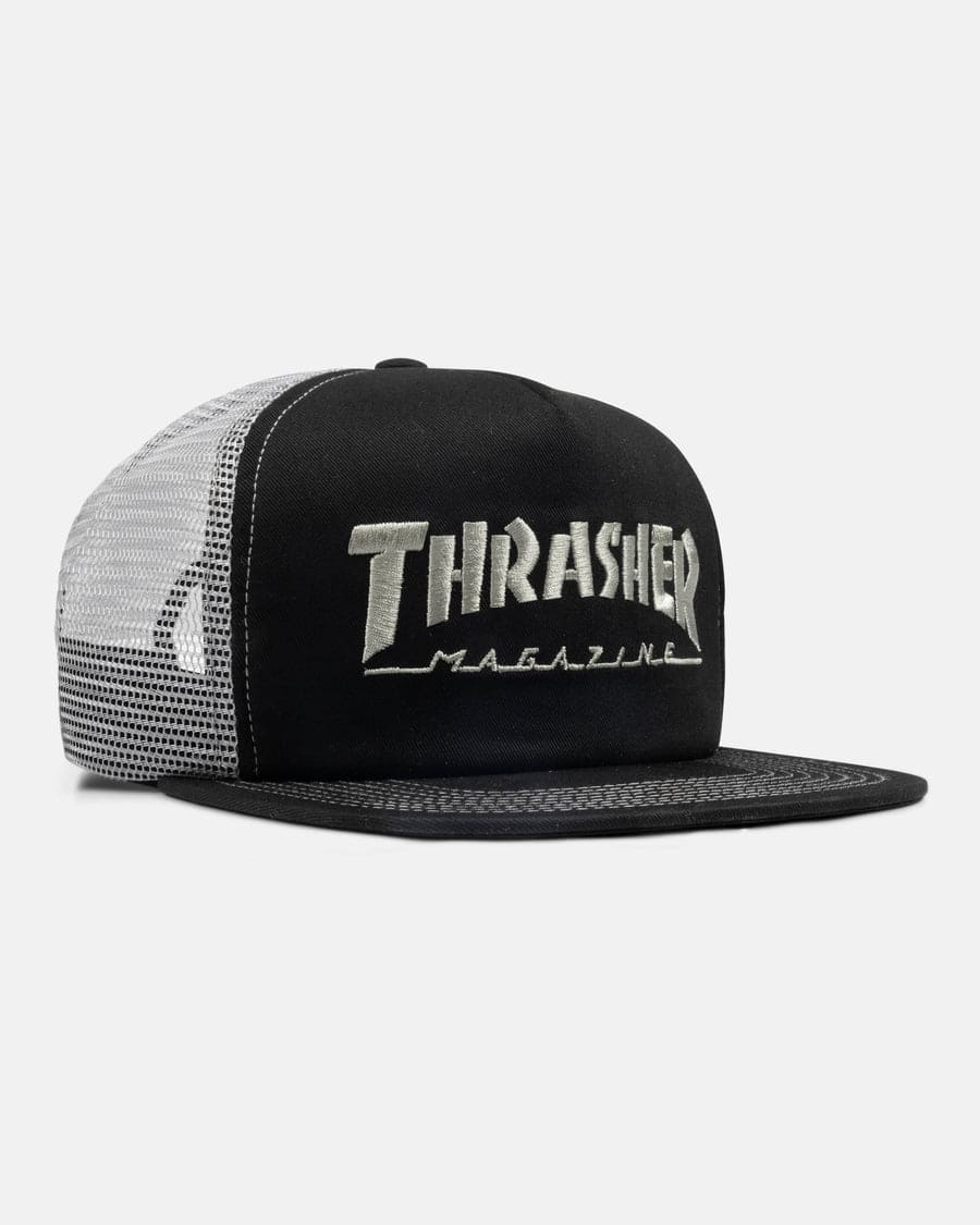 Thrasher | Mag Logo Trucker Hat - Black/Grey