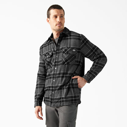 Dickies | Flannel Sherpa Lined Shacket - Black